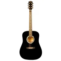 FENDER SQUIER SA-105 BLACK акустическая гитара, цвет черный