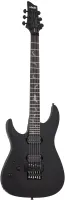 SCHECTER DAMIEN-6 FR LH SBK - леворукая электрогитара, 24 лада, корпус: махагон, гриф: клён, на болтах, накладка: палисандр, звукосниматели HH Schecter Diamond Heretic, регулировки: громкость, тон (пуш-пулл), 3х позиционный преключатель, Floyd Rose Specia
