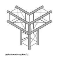 Dura Truss DT 24 C30 Узел стыковочный 3-х лучевой, 90гр, алюминиевый, сечение 220х220мм
