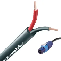 Eurocable S21FX225M3Y - Спикерный кабель 2x2,5мм.кв., разъём Speakon, 3м, огнестойкий