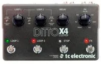 Tc electronic ditto x4 looper педаль лупер с двумя независимыми петлями