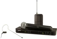 SHURE BLX1288E/MX53 K3E 606-630 MHz двухканальная радиосистема с головным микрофоном MX153 и ручным передатчиком SM58