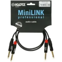 Klotz kt-jj300  кабель межкомпонентный 2 jack - 2 jack, 3 м, позолоченные разъемы, металл