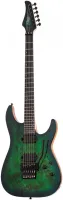 SCHECTER C-6 FR PRO AQB - 6-струнная электрогитара, 24 лада, корпус: красное дерево, гриф клён 3 куска, на болтах, накладка венге, звукосниматели HH Schecter Diamond Decimator, регулировки: громкость (push-pull), тон, 3х позиционный переключатель, Floyd R