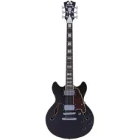 D'angelico premier mini dc bf  полуакустическая электрогитара, мини-335, hh, цвет черный