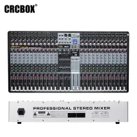 FX-24 PRO/Аналоговый микшер,24 входов,2 стерео выхода,2 группы,2 шины,1FX, 4-полос эквалайзер/CRCBOX