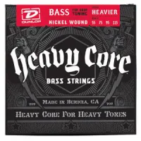 DBHCN55115 Heavy Core Комплект струн для бас-гитары, никелированные, 55-115, Dunlop
