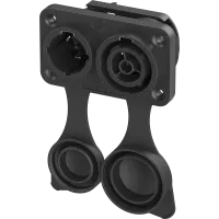 Neutrik nac3px-true1 сдвоенный панельный разъем powercon true1, штекер/гнездо, 16a/250в
