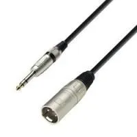 Adam hall k3 bmv 0300  микрофонный кабель xlr(m)-6,3 jack stereo, 6 мм. 3м