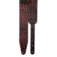 FL50006L Leather Ремень для гитары, кожаный, розовый фламинго, Fidel