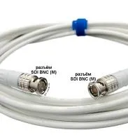 12G SDI BNC-BNC (mob) (white) 3 метра мобильный/сценический кабель (белый) GS-PRO