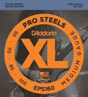 EPS160 ProSteels Комплект струн для бас-гитары, Medium, 50-105, Long Scale, D'Addario
