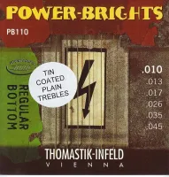 THOMASTIK Power Brights PB110T струны для электрогитары 10-45