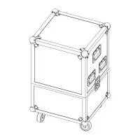 d&b audiotechnik E7451.000 Туровый кейс для 4 x T10
