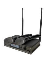 Микрофонная радиосистема Axelvox DX800HT [UHF 650 - 758 MHz, цифровая модуляция, LCD дисплей, DSP, ручной микрофон - 2 шт]