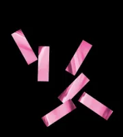 Конфетти металлизированное 17х55мм розовое (фуксия)