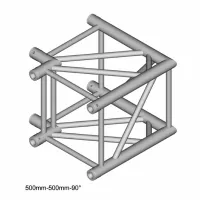 Dura Truss DT 44-C21-L90 Узел стыковочный 2-х лучевой, 90гр, алюминиевый, сечение 400х400мм