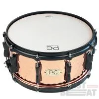 PC-CS1012 малый барабан 14"х6,5", корпус кованная медь, литые обода с 10 отверстий, пластики Remo UT, натяжитель пружин тип 09-1, фурнитура хромированная, PC drums & Percussion