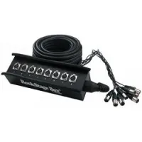 Rockcable rcl 30900  мультикор, xlr 8, 15 метров