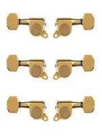 AS-016JP Комплект колков 3+3, маленький бутон, золото, Alice