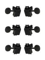J-45-BK-3+3 Колки для гитары 3+3, черные, Metallor