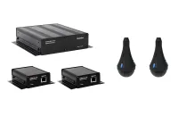 ClearOne CM Array2/B Bundle B- Комплект из 2 черных потолочных микрофонных массивов с выходом Dante, 2 передатчиков и приемника