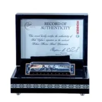 Hohner m211996  губная гармошка marine band с подписью боба дилана (строй до)
