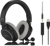 BEHRINGER BH470U - стереогарнитура премиум-класса со съемным микрофоном и USB-кабелем