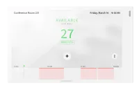 Crestron TSW-770-GV-W-S, 7-дюймовая настольная cенсорная панель бронирования и управления для настенного монтажа и правительственых учереждений, цвет белый