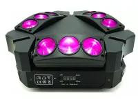 Estrada pro led mh912 spider v.2 светодиодный световой эффект вращающаяся голова с тремя моторизованными панелями 9 х 12w rgbw.