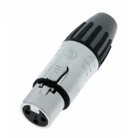 Seetronic SCMF3- Кабельный разъем XLR 3-pin (розетка), на кабель диаметром 3,5–8,0 мм, под пайку