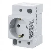 Розетка щитовая DEKraft 18012DEK 2P+Е 16А на DIN-рейку Р4552