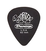 488P.60 Tortex Pitch Black Standard Медиаторы 12шт, толщина 0,60мм, Dunlop