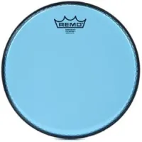 Remo be-0310-ct-bu  10" emperor colortone, пластик для барабана прозрачный, двойной, синий