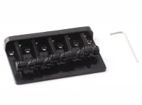 BB-010-BK Бридж (струнодержатель) для бас-гитары, черный, Metallor