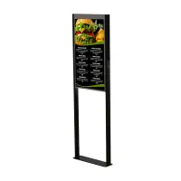 Напольное крепление Peerless-AV DS-OM55ND-FLOOR для двусторонних дисплеев Samsung OM55N-D, расстояние от пола до центра дисплея 165см, нагрузка до 45 кг