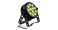 STAGE4 Q-PAR 12x10XWAU Прожектор типа PAR / 12х10 вт / RGBWA+UV / 30,6°(46,5°) / 2463 лм / 9279 кд / 369 лк@5 м / от 72,6 Ra и более / групповое / бесшумный / алюминий / 3 кг / до 4 м