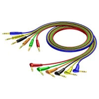 Procab REF790/0.6- Аудиокабель 6х Jack 6,3 мм стерео (вилка) – 6х Jack 6,3 мм стерео (вилка), угловой