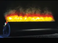 LE MAITRE FAKE FLAME Fake Flame™ - устройство имитации открытого огня, реальный эффект газового пламени на протяженности 1,2 м (спец. цветная подсветка тумана).