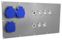 ИМЛАЙТ Панель лючка ПЛ.41.23. (3SCHUKO-2XLRm-5XLRf)