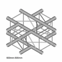 Dura Truss DT 24 C41Узел стыковочный четырехлучевой - крестовина, 90°, алюминиевый, сечение 220х220