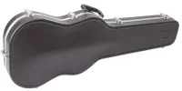 STAGG ABS-E2 Жесткий кейс для электрогитары из ABS пластика, плюшевая внутренняя обивка черного цвета, хромированная фурнитура, внутренний карманчик для аксессуаров, пластиковая ручка, цвет: черный