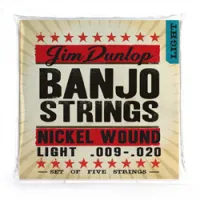 DUNLOP DJN Banjo Nickel Light - Nickel 09-20 струны для банджо, никелированая сталь