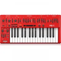 Behringer MS-1-RD аналоговый синтезатор, 32 полноразмерных полувзвешенных клавиши, аналоговые VCO, VCF и VCA, фильтр нижних частот. Красный