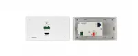 Приемник HDMI Kramer Electronics [WP-789R/EU-80/86(W)], RS-232, ИК по витой паре HDBaseT; поддержка 4К60 4:2:0, PoE, исполнение в виде настенной панели, цвет белый