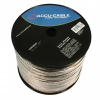 ADJ AC-SC2-4/100R Акустический  кабель 2 x 4мм2, плоский; цвет: прозрачный. катушка 100 метров - Длина кабеля 5 метров