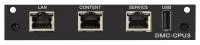 Crestron DMC-CPU3, входная плата для модульного матричного камутатора. Содержит LAN (1), CONTENT (1), SERVICE (1), USB (1)