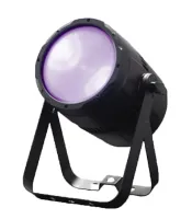 PARCO 100UV Ультрафиолетовый светильник, источник света - 1 * 100W COB UV LED, сменные линзы, угол раскрытия луча 15/30/60 град., DMX-512 - 1/2/5 кан., строб, диммер, 261х260x357 mm, 4,5 kg