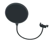 LK Electronic MS048 микрофонный поп-фильтр, струбцина крепления к микрофонной стойке, цвет черный