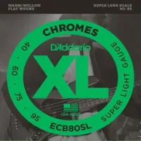 D`addario ecb-80sl sale  струны для бас гитары chromes, хром, плоская оплётка, 40-95, super long sca